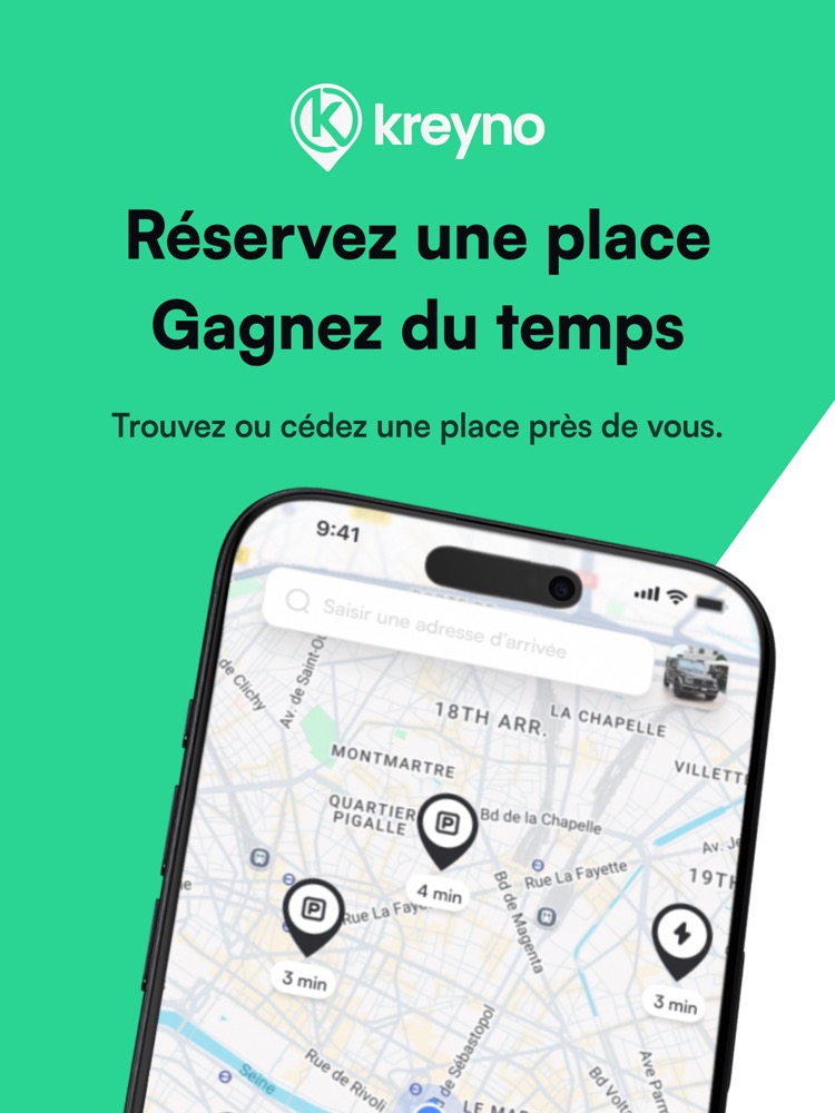 Kreyno peer-to-peer parking app
